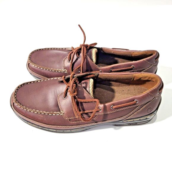 Dunham Boat Leather Shoes Brown Sz  11 main image 5